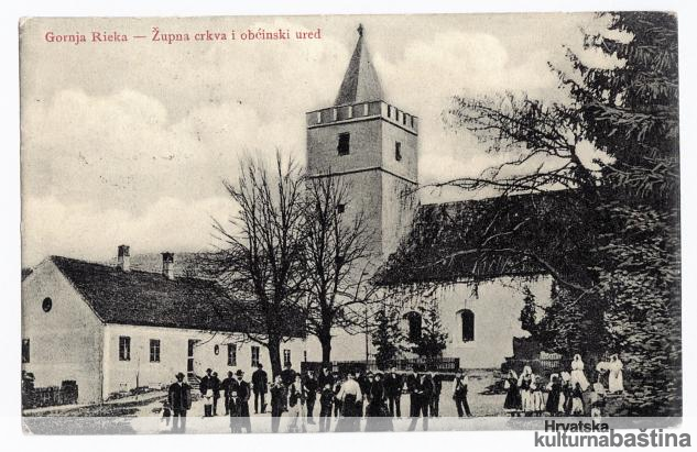 Gornja-Rieka-Zupna-crkva-i-obcinski-ured_imagelarge-kultura_BW_veliki