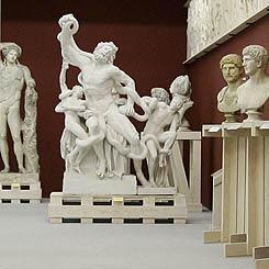 The collection of plaster casts of works of sculptures of antiquity